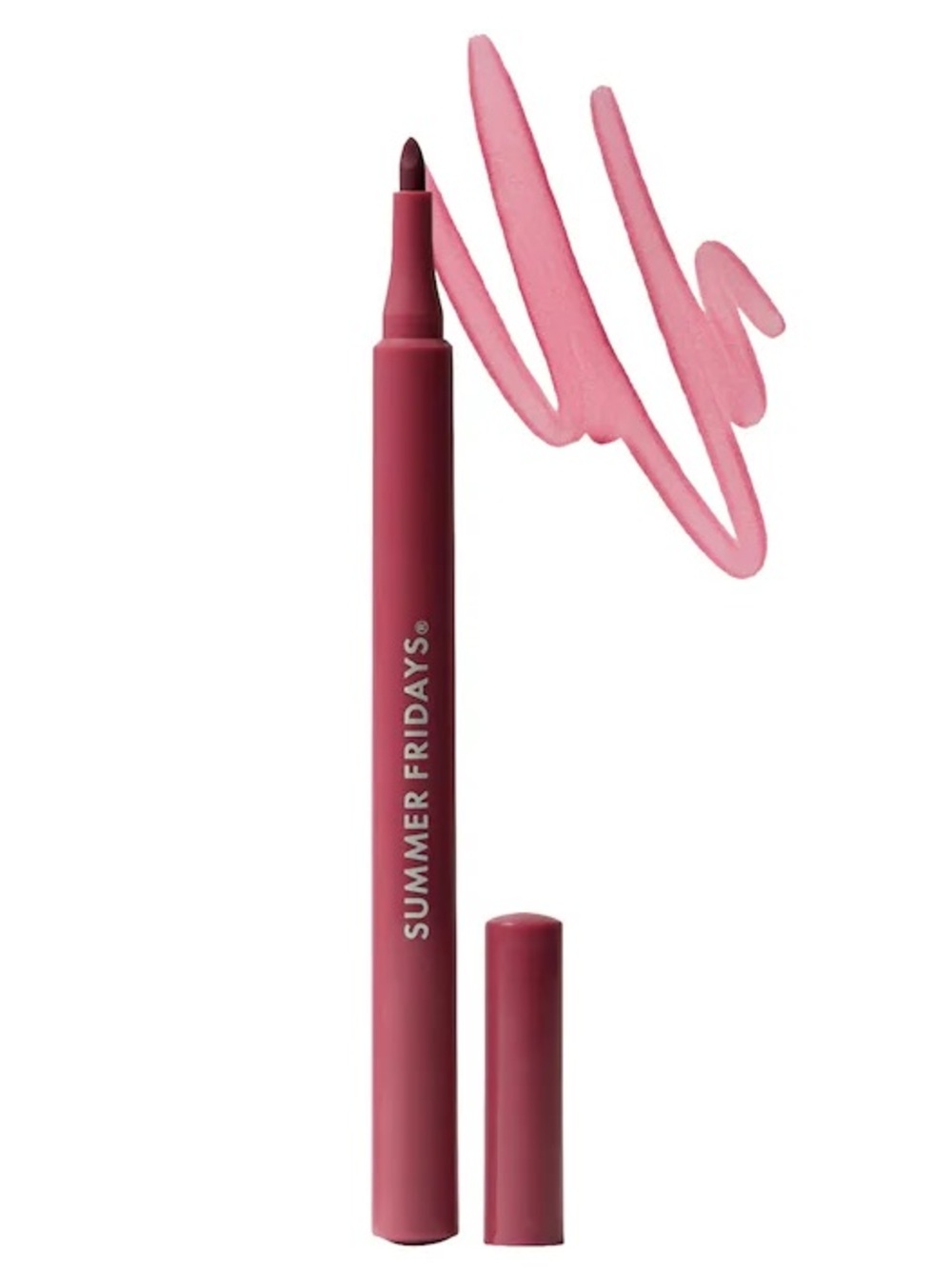 Summer Fridays Flushed Lip Stain 12HR Long-Lasting Lip Tint - Rosette